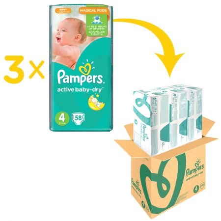 Pampers Active Baby 4 Maxi XXL